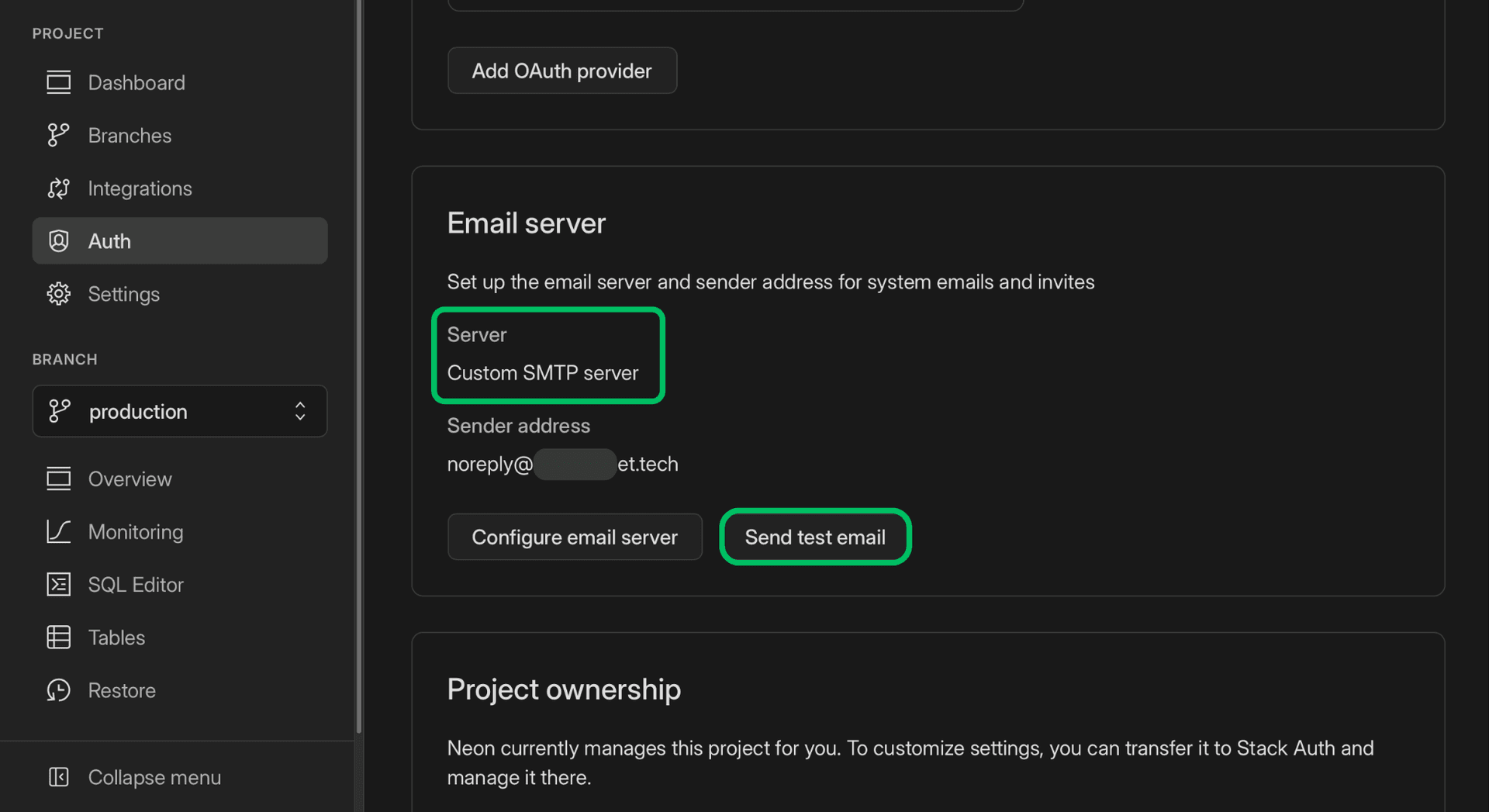 Send Test Email